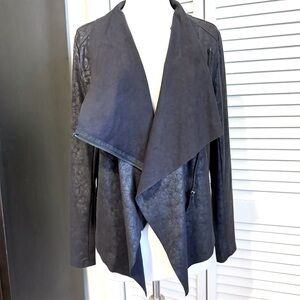 ❗️Vigoss❗️Black faux leather/suede jacket